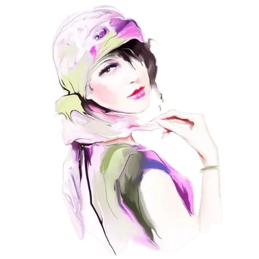 Sticker «Women art-3»