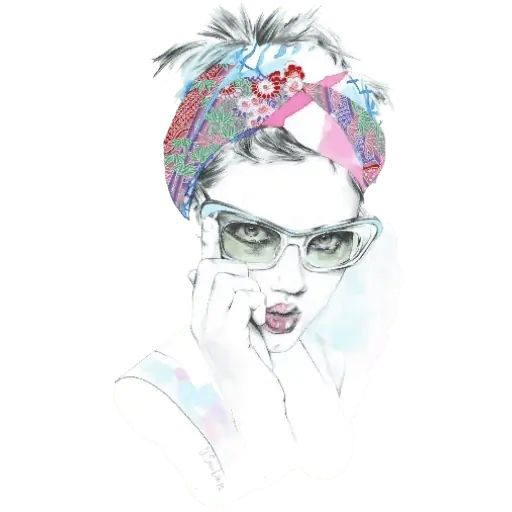 Sticker «Women art-6»