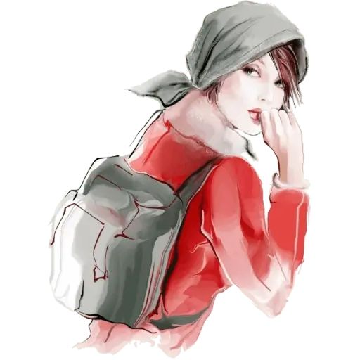 Sticker «Women art-7»