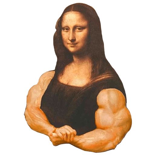 Sticker «Mona Lisa-8»