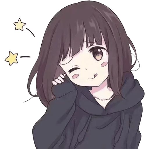 Sticker «Cute Anime Girl-4»