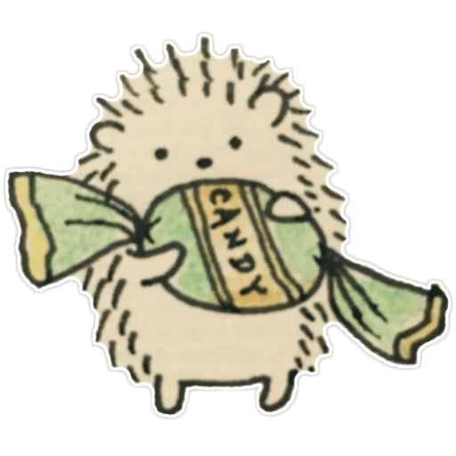Sticker «Hedgehog Amulet-7»