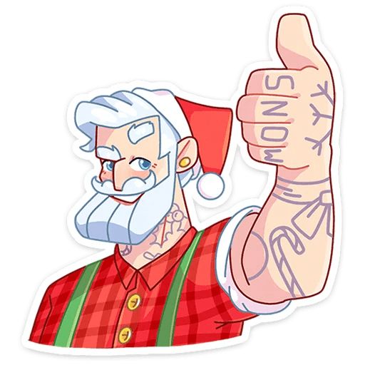 Sticker «Santa-1»