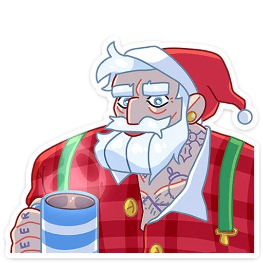 Sticker «Santa-12»