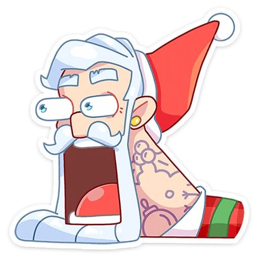 Sticker «Santa-3»