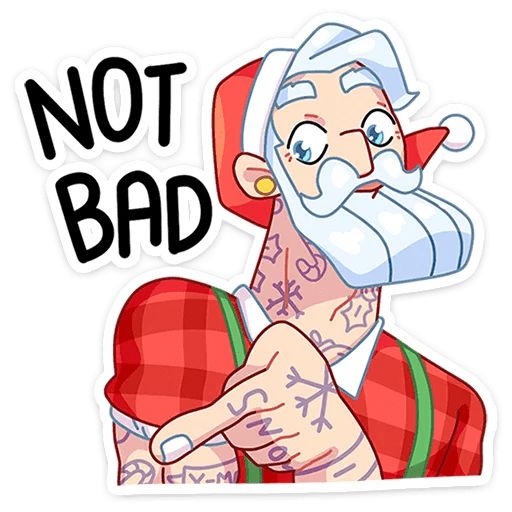 Sticker «Santa-6»