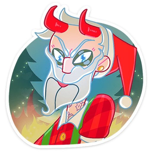 Sticker «Santa-7»