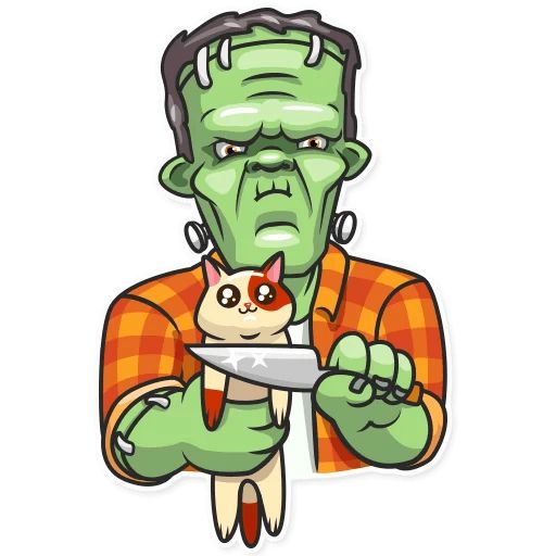 Sticker «Frankenstein-8»