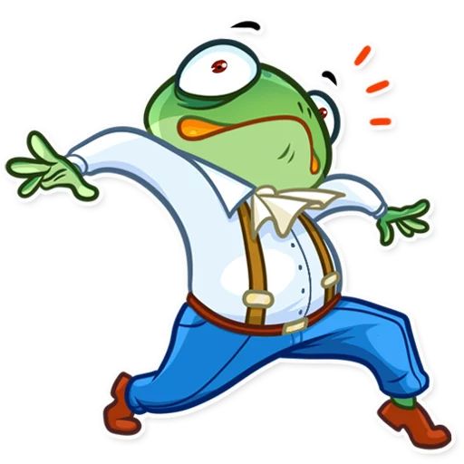 Sticker «Banker Frog-4»