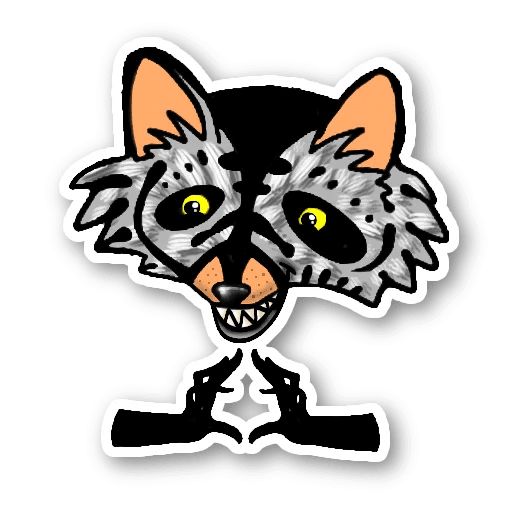 Sticker «Raccoon-1»