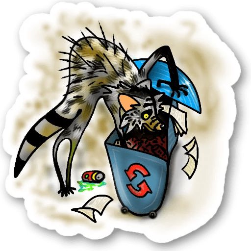 Sticker «Raccoon-5»