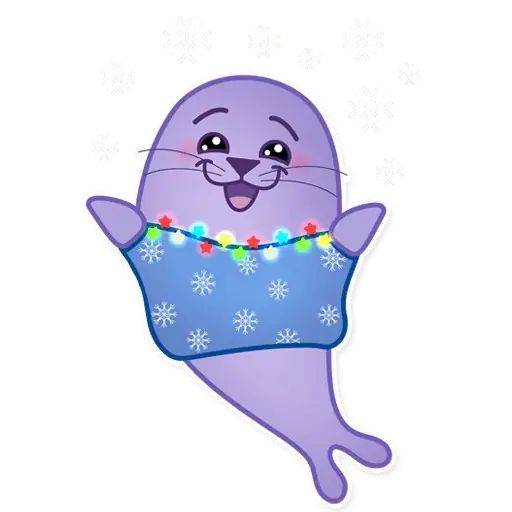Sticker «Cozy Seal-1»