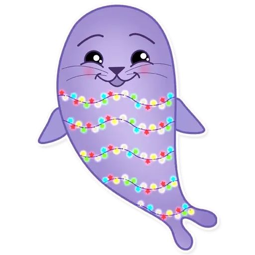 Sticker «Cozy Seal-4»