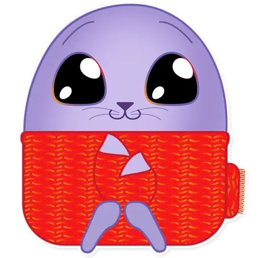Sticker «Cozy Seal-8»
