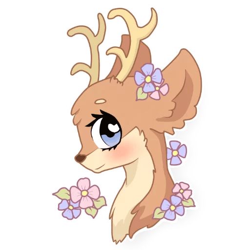 Sticker «Spring Deer-1»