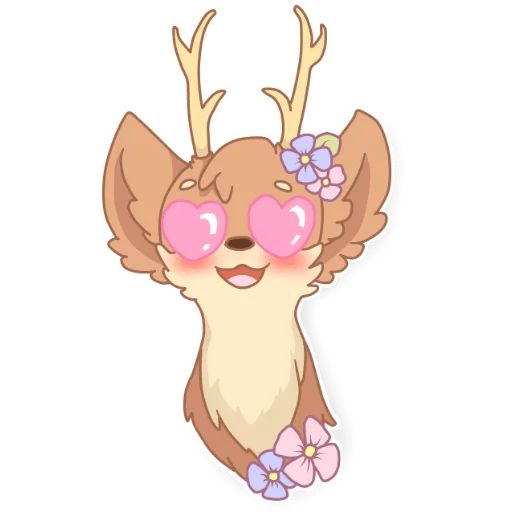 Sticker «Spring Deer-3»