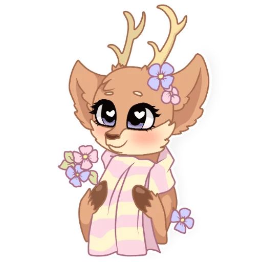 Sticker «Spring Deer-4»