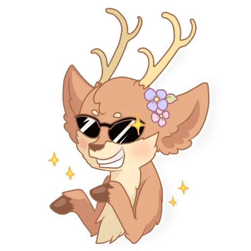 Sticker «Spring Deer-9»