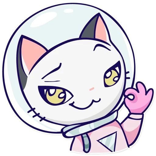 Sticker «Astro Kitty-1»
