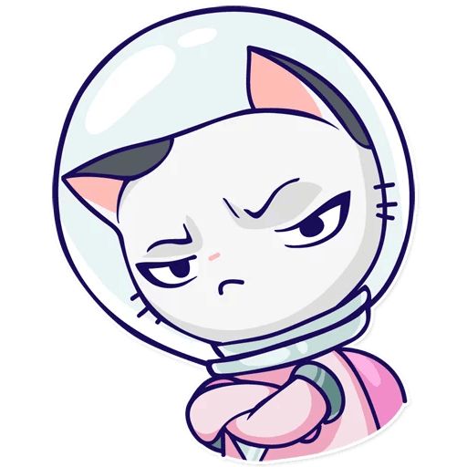 Sticker «Astro Kitty-11»