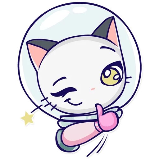 Sticker «Astro Kitty-9»