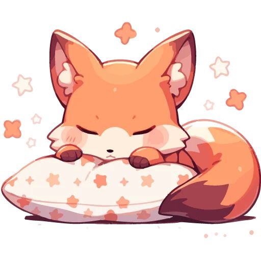 Sticker «Cute Foxes-10»