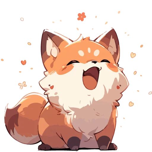 Sticker «Cute Foxes-2»