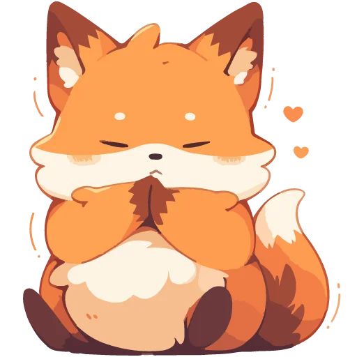 Sticker «Cute Foxes-6»