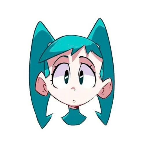 Sticker «Jenny the teen robot - arts-8»