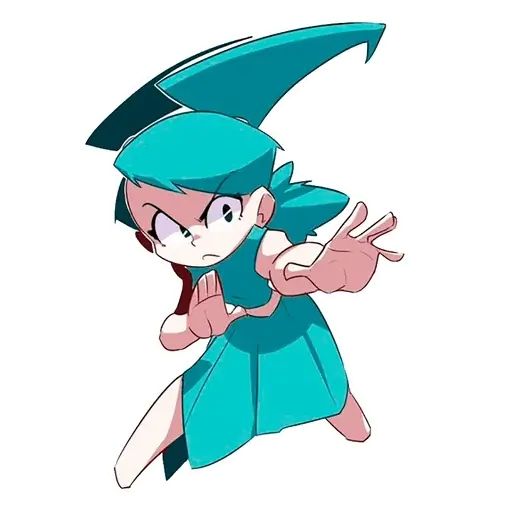 Sticker «Jenny the teen robot - arts-9»