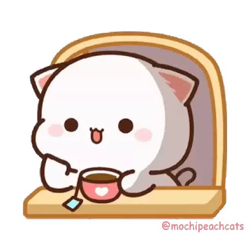 Sticker «Mochi Peach Cat 5-9»