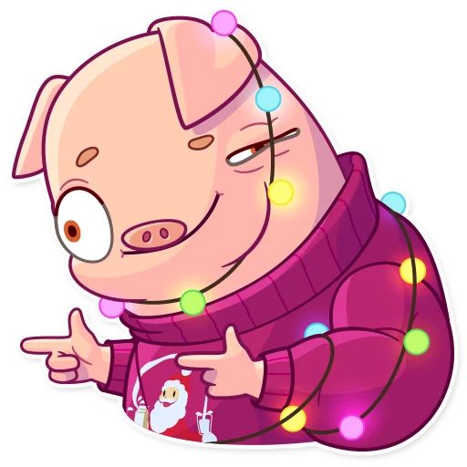 Sticker «Mr. Piggy-7»