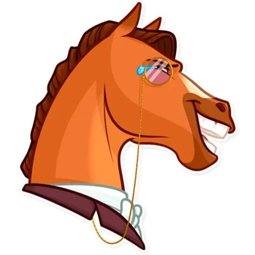 Sticker «Gentleman Horse-1»