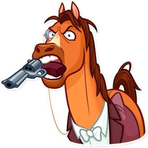 Sticker «Gentleman Horse-10»