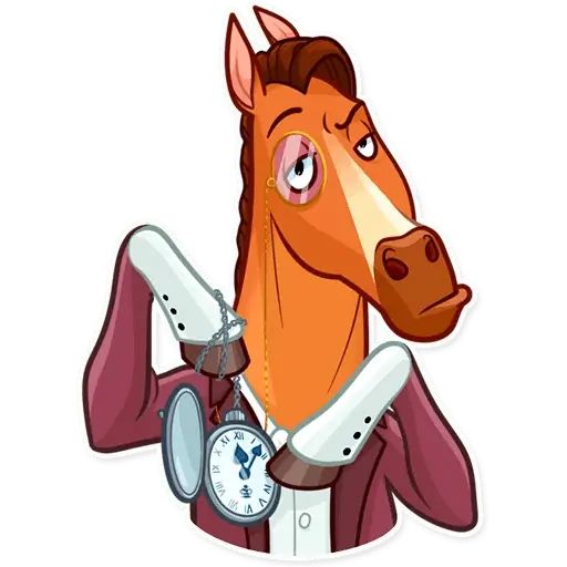 Sticker «Gentleman Horse-11»