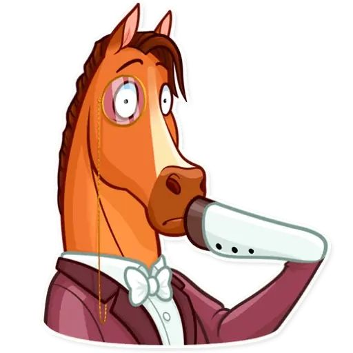 Sticker «Gentleman Horse-12»