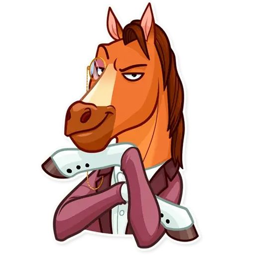 Sticker «Gentleman Horse-3»