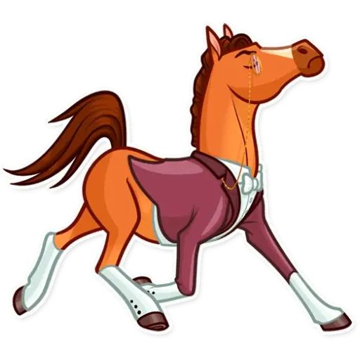 Sticker «Gentleman Horse-8»