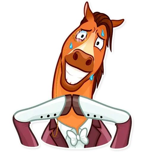 Sticker «Gentleman Horse-9»