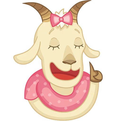 Sticker «Goat Rose-5»