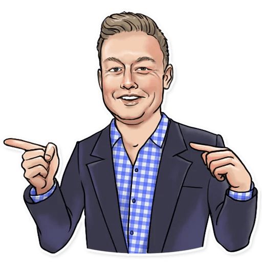 Sticker «Elon Musk-11»