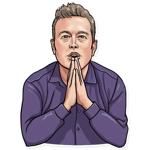 Pack de stickers para Telegram «Elon Musk»