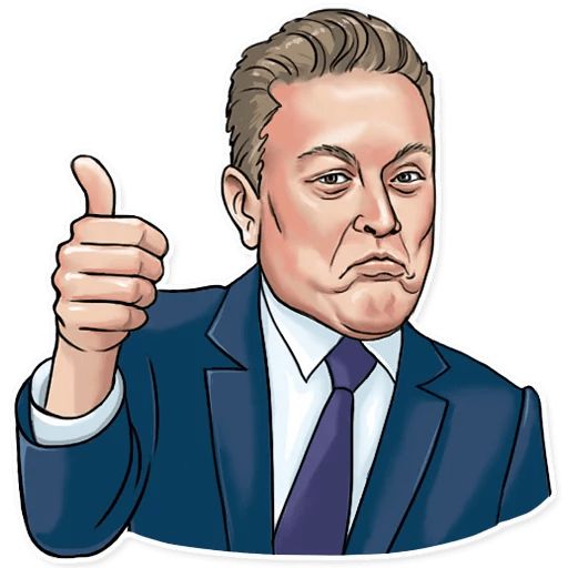 Sticker «Elon Musk-3»