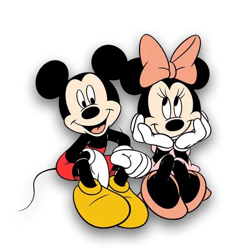 Sticker «Mickey and Minnie Mouse-8»