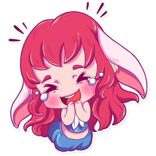 Sticker «Cute Bunny Girl-1»