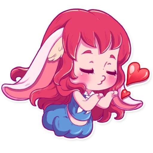 Sticker «Cute Bunny Girl-2»