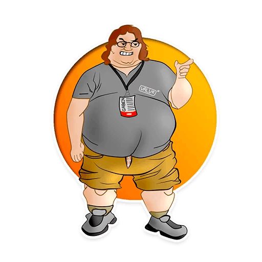 Sticker «Gabe Newell-5»