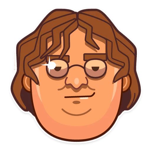Sticker «Gabe Newell-6»
