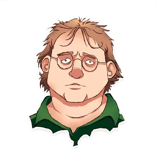 Sticker «Gabe Newell-8»