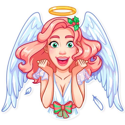 Sticker «Christmas Angel-1»